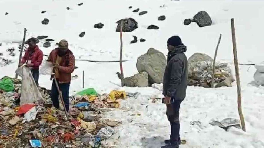 अवंतिपुर में AVPGanga - Kedarnath में गड्ढों में डाला जा रहा कई टन अशोधित कचरा, RTI से हुआ नया खुलासा