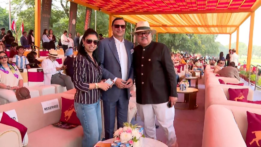 The thrilling final of THE HABANOS CAVALRY GOLD CUP witnessed by Chairman Rajat Sharma of India TV at Delhis Jaipur Polo Ground AVPGanga