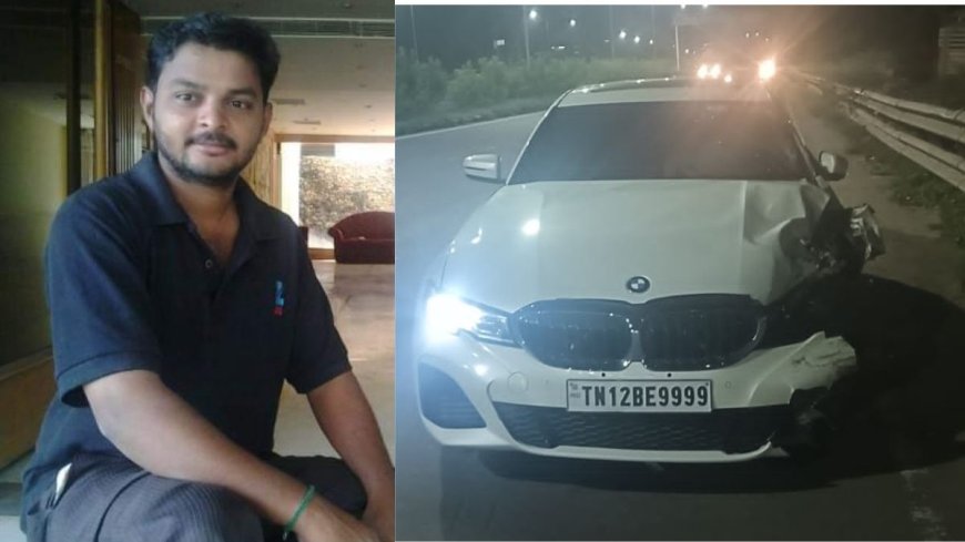 चेन्नई में हिट एंड रन: वीडियो जर्नलिस्ट BMW की टक्कर से उछलकर 100 मीटर दूर गिरा, हादसे में मौत। AVPGanga