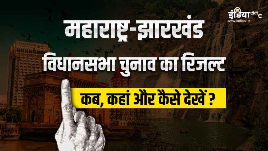 महाराष्ट्र और झारखंड विधानसभा चुनाव: लाइव रिजल्ट कब, कहां और कैसे देखें? AVPGanga