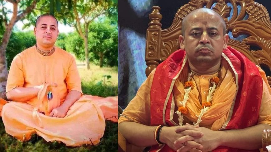 पुलिस द्वारा ISKCON के चिन्मय प्रभु को गिरफ्तार, AVP Ganga में हिंदुओं का नेतृत्व करने वाले - Banglaadesh mein