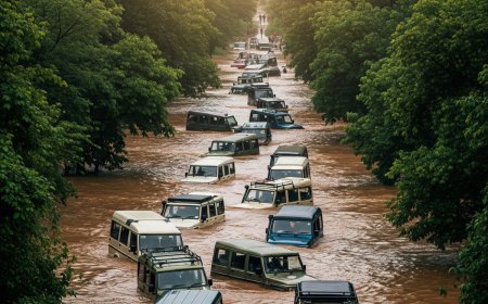 कॉर्बेट में उफनाए नाले, पर्यटकों की 20 जिप्सियां फंसी