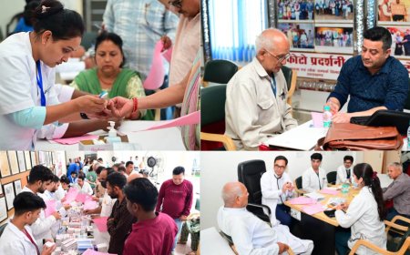 CM की पहल पर पत्रकारों के लिए लगा निशुल्क स्वास्थ्य शिविर, 350 से अधिक ने कराया स्वास्थ्य परीक्षण