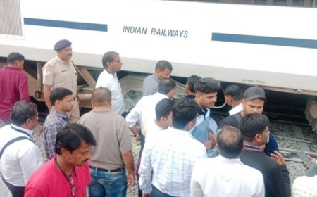 भास्कर अपडेट्स:हॉट एक्सल का पता चलने के बाद कर्नाटक के दावणगेरे में रोकी गई वंदे भारत एक्सप्रेस, ट्रेन में 502 पैसेंजर थे