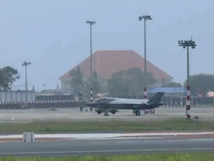 F-35 फाइटर जेट की जांच करेगी ब्रिटिश टीम:केरल के तिरुवनंतपुरम इंटरनेशनल एयरपोर्ट पर 6 दिन से खड़ा, इमरजेंसी लैंडिंग हुई थी