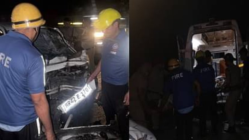 देहरादून में दर्दनाक हादसा, सीमेंट के ट्रेलर में घुसी कार, हरियाणा के चार लोगों की मौत