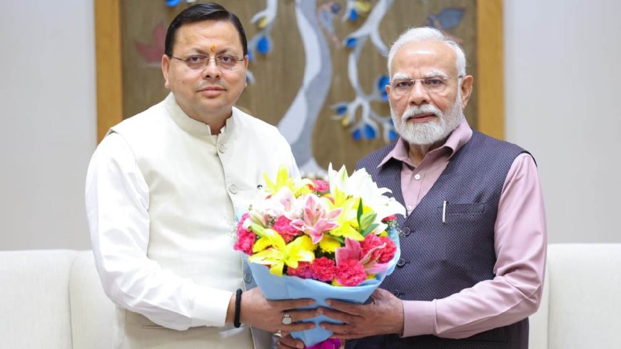 सीएम धामी ने पीएम मोदी से की मुलाकात, नंदा राजजात में शामिल होने के लिए प्रधानमंत्री को दिया न्योता