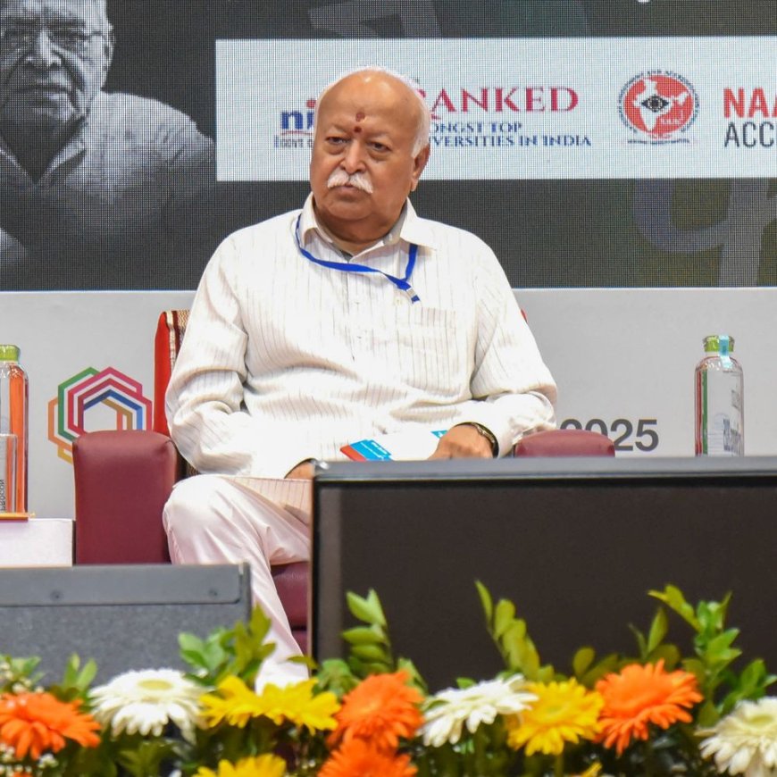 भागवत बोले-कट्टर हिंदू का मतलब दूसरों का विरोध करना नहीं:बल्कि सबको अपनाना है, हिंदू धर्म सबको साथ लेकर चलने वाला धर्म