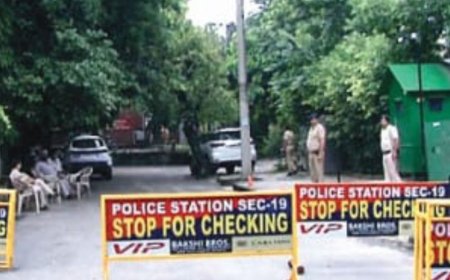 चंडीगढ़ में RSS ऑफिस हाई अलर्ट पर:उड़ाने की धमकी मिली, इलाका सील, आउटर वॉल ऊंची होगी, चायवाले तक CCTV में आएंगे