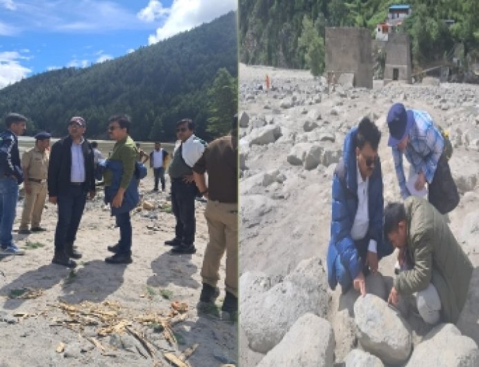 आपदा प्रभावित धराली का भूवैज्ञानिकों ने किया अध्ययन, हर्षिल में झील बनने का कारण भी पता चला