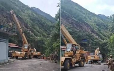 पिथौरागढ़ : पहाड़ी दरकने से एनएचपीसी के पावर हाउस की टनल का मुहाना बंद, 19 कर्मचारी अंदर फंसे