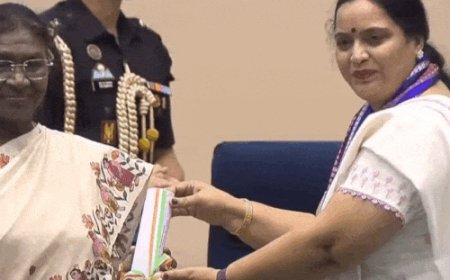 पंजाब-चंडीगढ़ के 2 टीचर राष्ट्रपति से सम्मानित:राष्ट्रीय पुरस्कार मिला, एक का 15 साल से 100% रिजल्ट, दूसरे ने सरकारी स्कूलों में लगाए AC