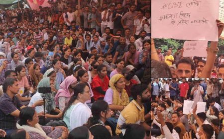 SIT जांच ठुकराकर CBI जांच की मांग पर अड़े युवा, चौथे दिन भी प्रदर्शन, सरकार का बड़ा एक्शन, एसिस्टेंट प्रोफेसर, सेक्टर मजिस्ट्रेट सस्पेंड