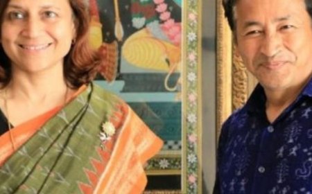 सोनम वागंचुक की पत्नी बोलीं- हिंसा के लिए CRPF जिम्मेदार:पाकिस्तान से जुड़े होने के आरोपों का किया खंडन, कहा- कानूनी कार्रवाई करेंगी