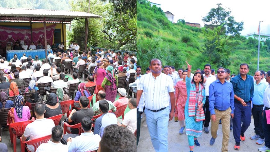 पौड़ी: आपदाग्रस्त सैंजी गांव पहुंची केंद्र की इंटर मिनिस्ट्रियल टीम, आपदा से हुए नुकसान का आंकलन किया