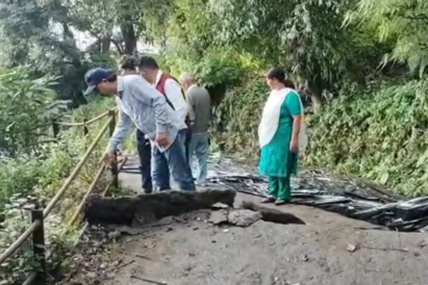 भारी बारिश से लगातार भूस्खलन, हर दिन 2 से 3 फीट नीचे धंस रही जमीन, मसूरी में घरों की हिलने लगी नींव