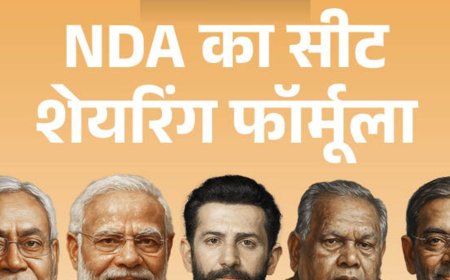 बिहार में NDA ने किया सीट शेयरिंग का ऐलान:BJP-101, JDU- 101, चिराग को- 29, उपेंद्र कुशवाहा-मांझी को 6-6 सीटें