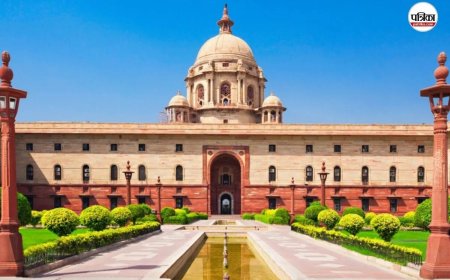 राष्ट्रपति भवन के गेट के पास भभकी आग, आनन-फानन में दमकल की पांच गाड़ियां पहुंचीं