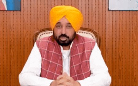 BJP के दावे पर पंजाब CM का जवाब:बोले- चंडीगढ़ में केजरीवाल की कोठी नहीं, मेरा ऑफिस: भाजपा ने कहा था- शीशमहल बनाया