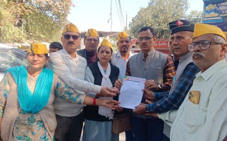 राष्ट्रवादी रीजनल पार्टी ने उत्तराखंड में नदी, नालों और जंगलात की जमीन पर हो रहे अवैध कब्जों के विरोध में प्रदर्शन किया पीएम को भेजा ज्ञापन