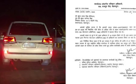 चैंपियन की लैंड क्रूजर कार के हुए 28 चालान, RTO ने भेजा नोटिस,  RC हो सकती है रद्द