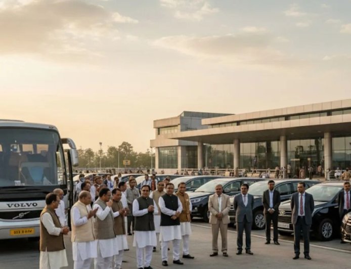 बस से भेजे सांसद-विधायक, अफसर गाड़ियों से पहुंचे एयरपोर्ट, राष्ट्रपति के स्वागत में प्रोटोकॉल उल्लंघन की सीएम से शिकायत