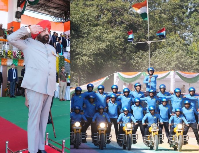 राज्य स्थापना के रजत जयंती समारोह पर राज्यपाल ने ली रैतिक परेड की सलामी, सीएम घोषणा, कृषि भूमि का होगा बंदोबस्त