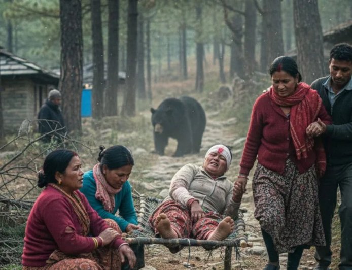 भालुओं ने तीन महिलाओं को किया घायल, दहशत में आए लोगों ने उठाई सुरक्षा की मांग