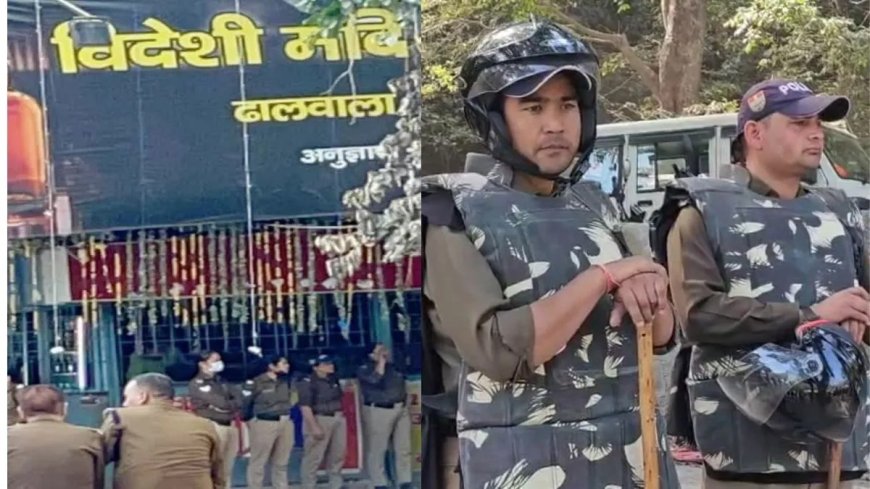 तीर्थनगरी में शराब की दुकान चलाने को भारी पुलिस फोर्स तैनात, आंदोलन में डटे लोग, जानें क्यों मचा है हंगामा 