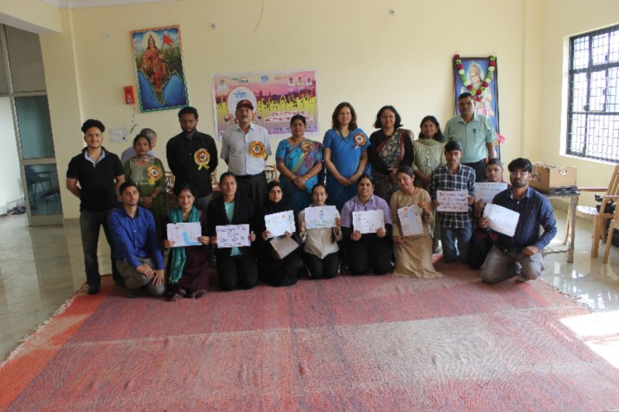 बी.एड. के छात्रों ने बताये गंगा संरक्षण के सूत्र