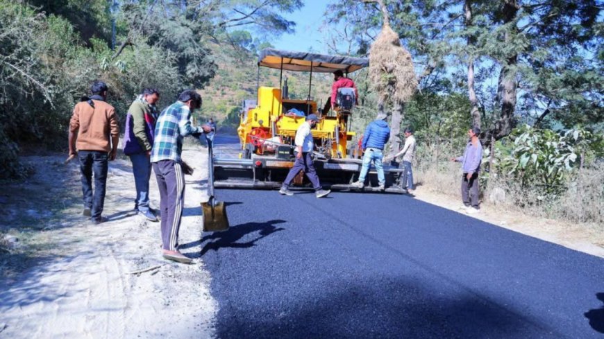 पौड़ी पैडुल  के बीच हाइवे सुधारीकरण का कार्य शुरू, DM ने निरीक्षण के दौरान दिए थे सख्त निर्देश