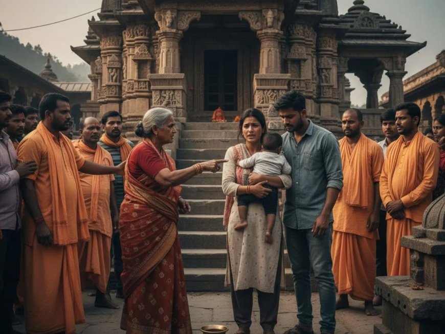 खा कसम ये बच्चा किसका है…बहू को उसके प्रेमी संग मंदिर लेकर पहुंची सास, हाई वोल्टेज ड्रामे से लोग दंग