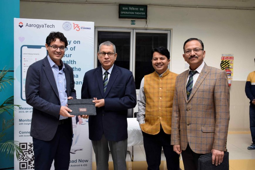 आईआईटी रुड़की के उप निदेशक प्रो. यू. पी. सिंह ने स्वास्थ्य निगरानी मंच का उद्घाटन किया