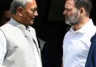 RSS की तारीफ पर दिग्विजय सिंह को राहुल का तंज:बोले- आपने गलत किया; पूर्व CM ने मोदी की जमीन पर बैठे तस्वीर शेयर की थी