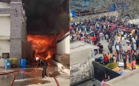 देहरादून: औद्योगिक क्षेत्र में परफ्यूम फैक्टरी में भीषण आग, सिलिंडर धमाकों से मचा हड़कंप