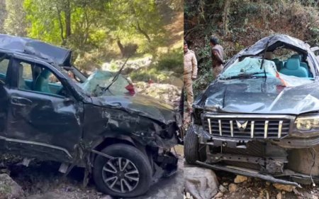 कैंची धाम जा रही स्कॉर्पियो खाई में गिरी, तीन सैलानियों की मौत