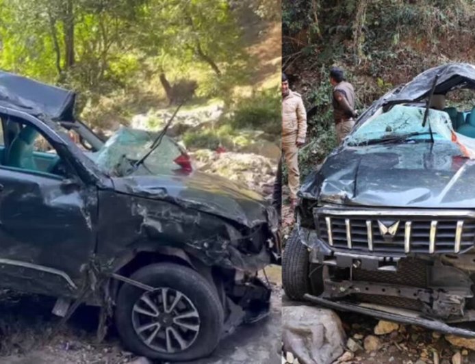 कैंची धाम जा रही स्कॉर्पियो खाई में गिरी, तीन सैलानियों की मौत