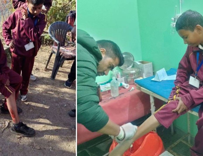 चमोली में भालू से भिड़ गया 11 साल का छात्र, बचाई साथी की जान, स्कूल जाते वक्त भालू ने किया हमला