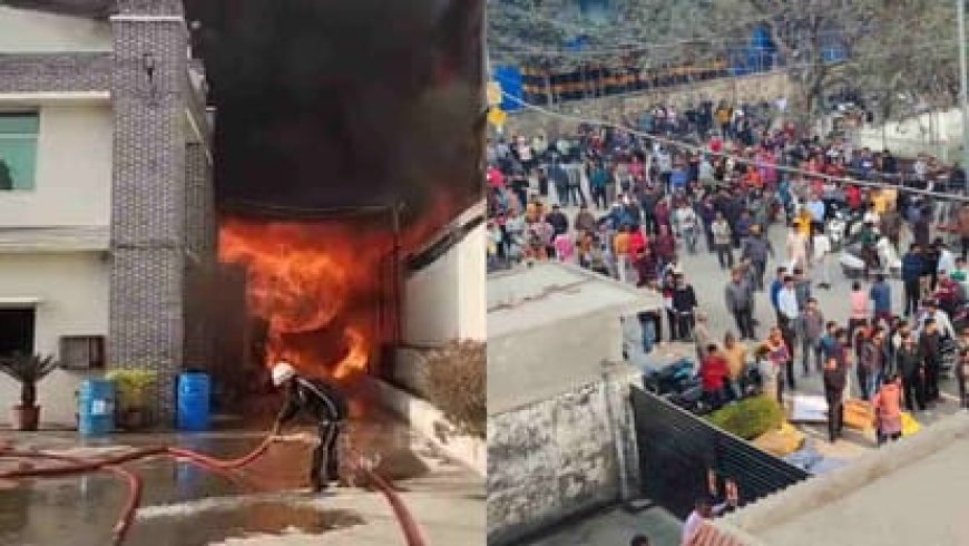 देहरादून: औद्योगिक क्षेत्र में परफ्यूम फैक्टरी में भीषण आग, सिलिंडर धमाकों से मचा हड़कंप