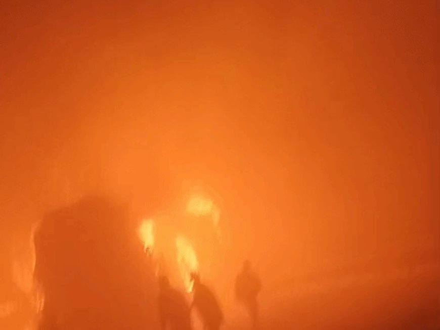 मथुरा में 7 बसें, 3 कारें टकराईं, 4 जिंदा जले:66 को अस्पताल भेजा, यमुना एक्सप्रेस-वे पर कोहरे के चलते हादसा