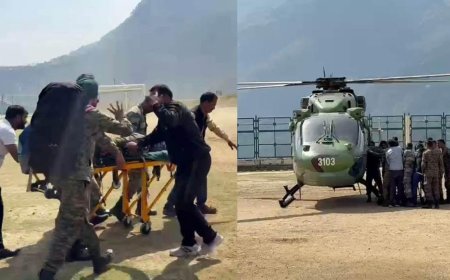 चमोली में सेना का वाहन खाई में गिरा, दो जवान घायल; स्थानीय लोगों ने बचाई जान, एक हेली से रेफर