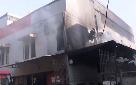 Fire breaks out at factory near Punjabi Bagh metro station in Delhi