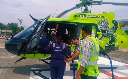 रुद्रप्रयाग: केदारनाथ यात्रा में मुस्तैद प्रशासन, हेली रेस्क्यू से दो गंभीर मरीजों की बची जान