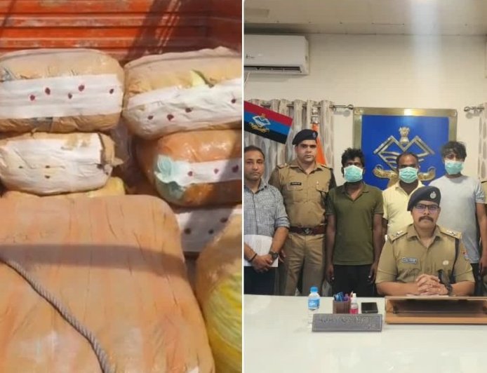 ओडिशा से आ रही थी नशे की खेप, उत्तराखंड पुलिस ने 558 किलो गांजा पकड़ा