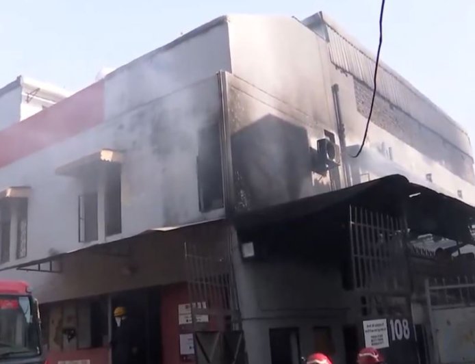 Fire breaks out at factory near Punjabi Bagh metro station in Delhi