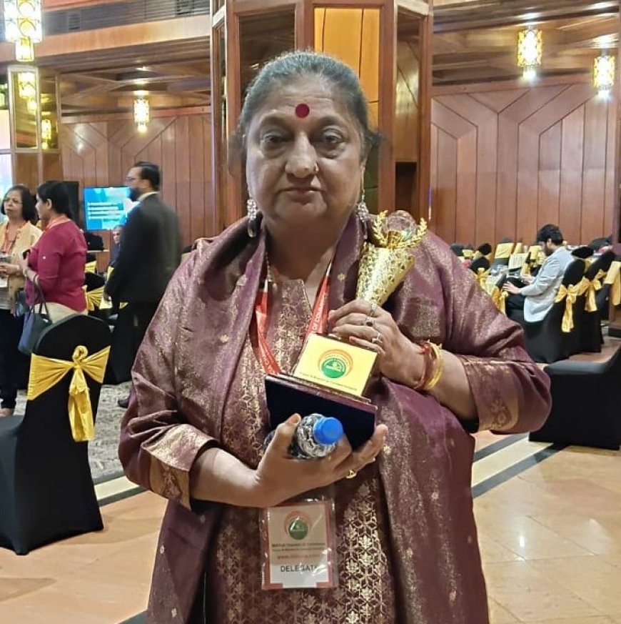 Prof Anju Bali Pandey honoured with Excellence in Educational Research Award