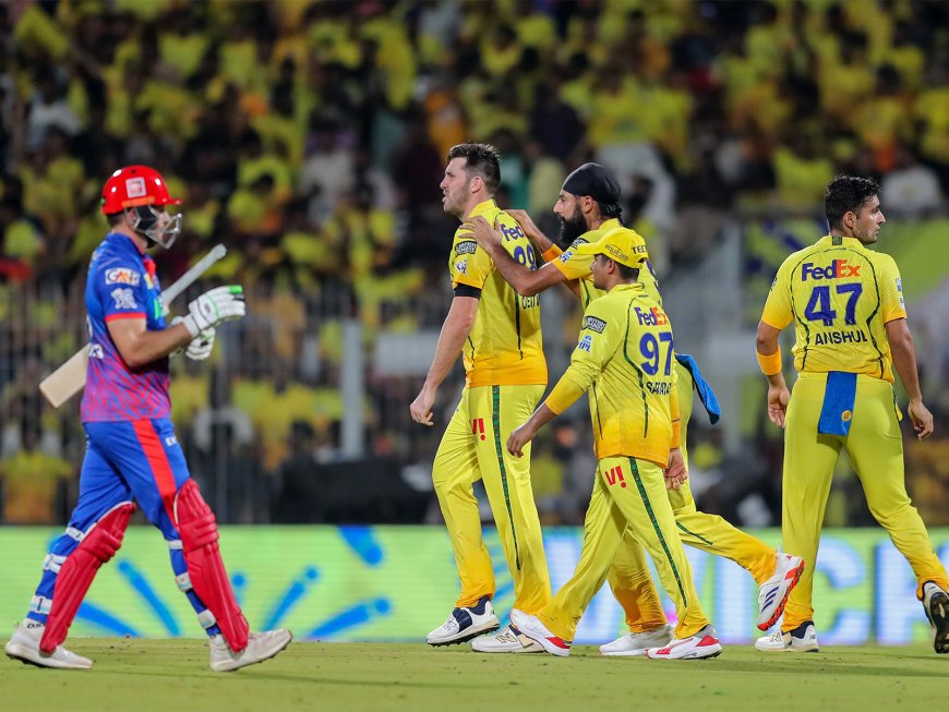 Sanju Samson century and Jamie Overton four-for lead CSK to first win over DC by 23 runs