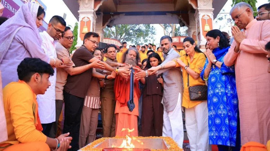 Actor Suniel Shetty praises Char Dham arrangements during visit to Rishikesh