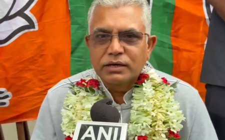 BJP’s Dilip Ghosh wins Kharagpur Sadar assembly seat in West Bengal election