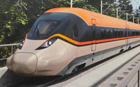 Photo of India’s Mumbai-Ahmedabad bullet train displayed at Railway Ministry